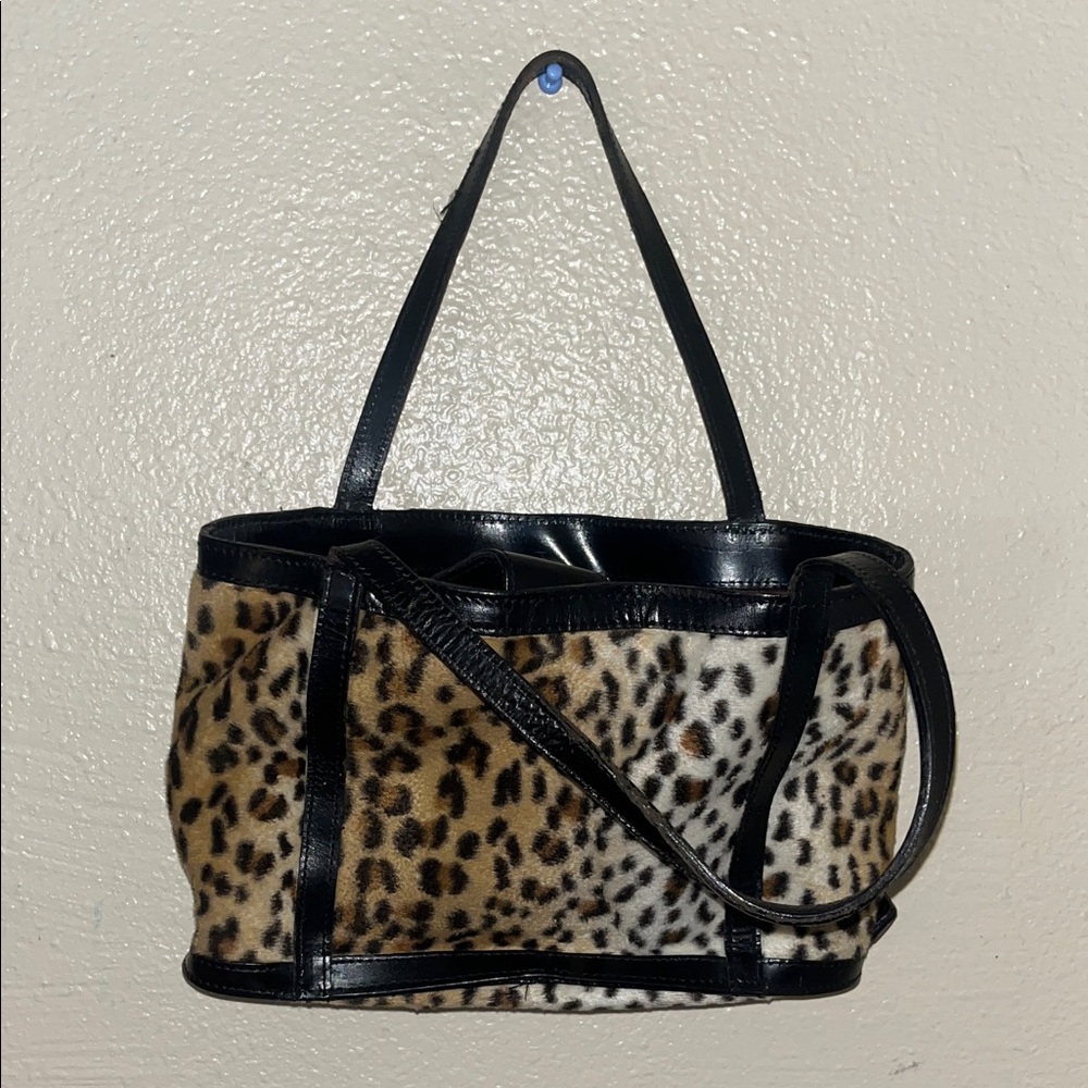 Maxx New York Leopard and Black Tote